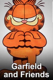 affiche de garfield et amis - chats de dessins animés tv