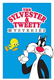 l'affiche des mystères sylvester et tweety - chats de dessins animés tv