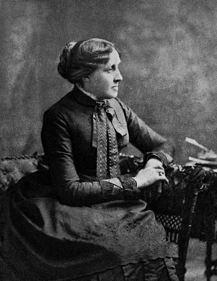 Louisa May Alcott - mujeres famosas de la historia que amaban a los gatos