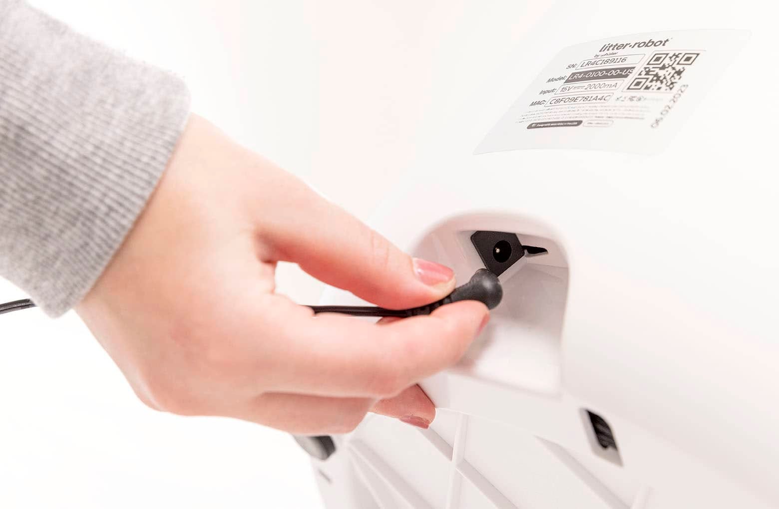 Image unplugging the power plug from the unit