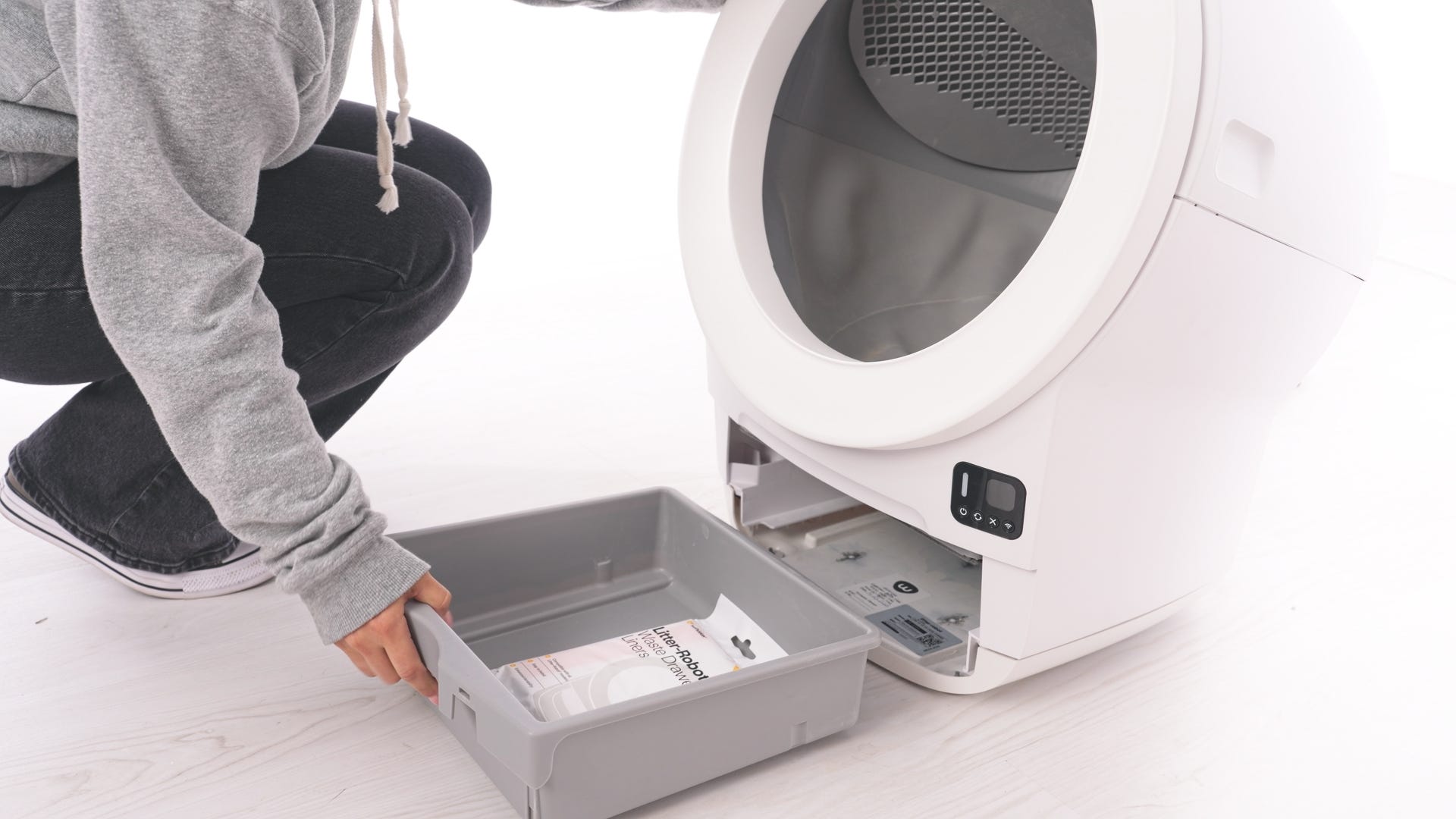 Installation du bac à déchets pour le Litter-Robot EVO