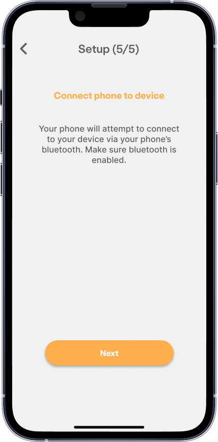 Connect phone to device.