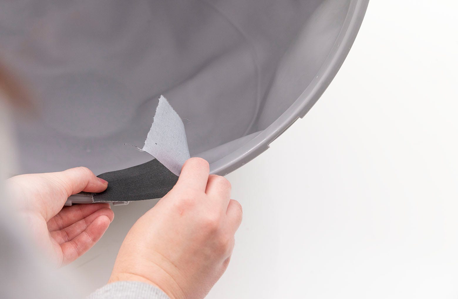 Using duct tape to lift residue