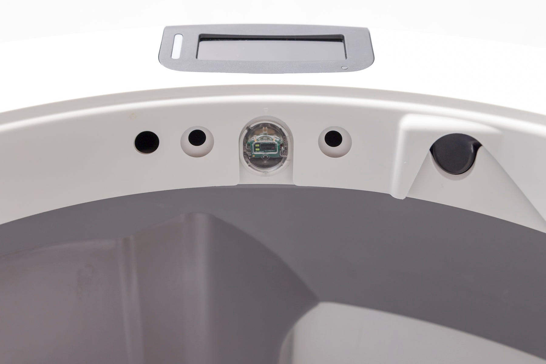 Curtain sensor within bezel