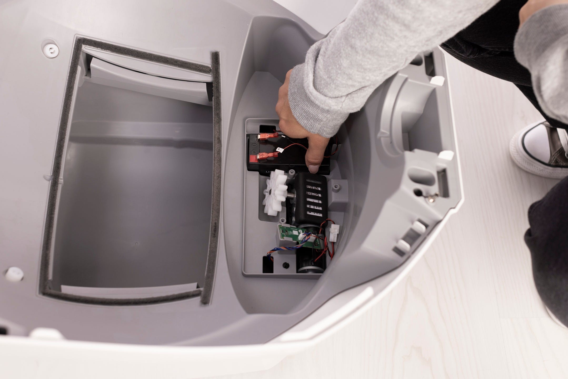 Einlegen der Batterie