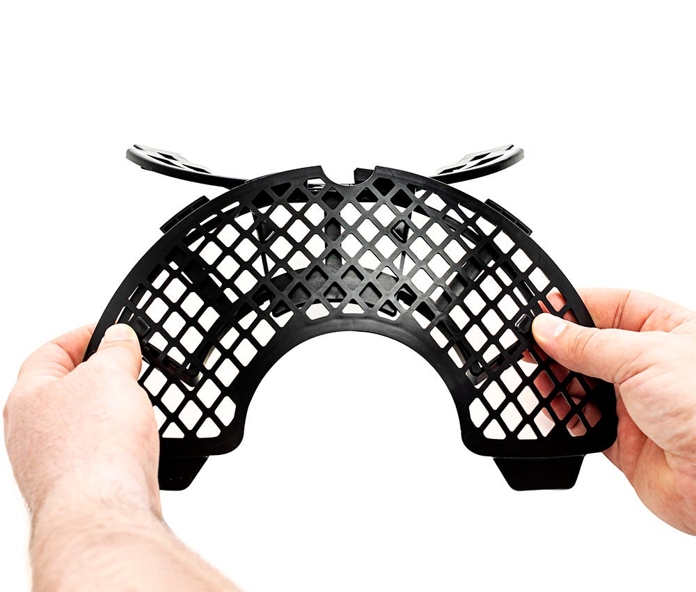 Securing the OdorTrap pod inside the Litter-Robot 5 filter pocket