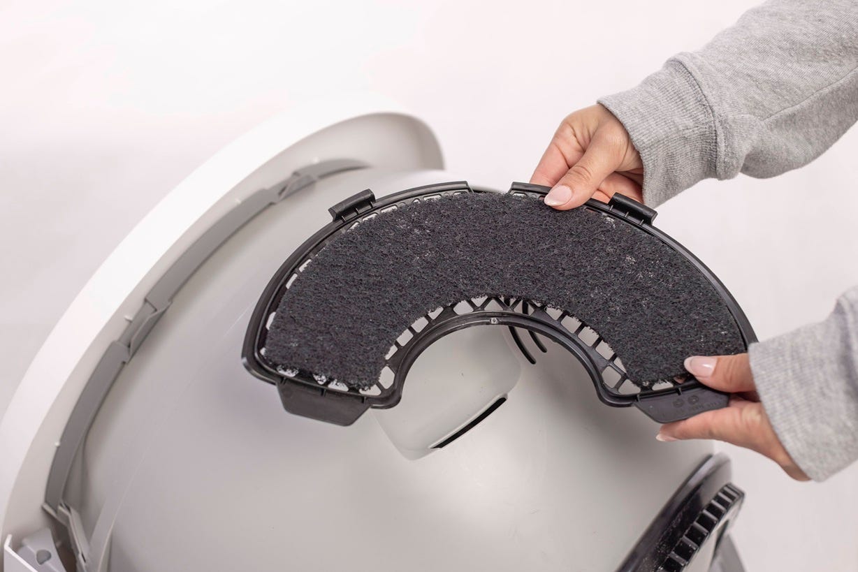 Removing carbon filter