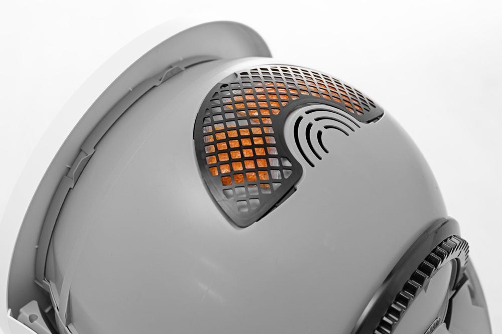 Side view of OdorTrap packs with carbon filter cover installed