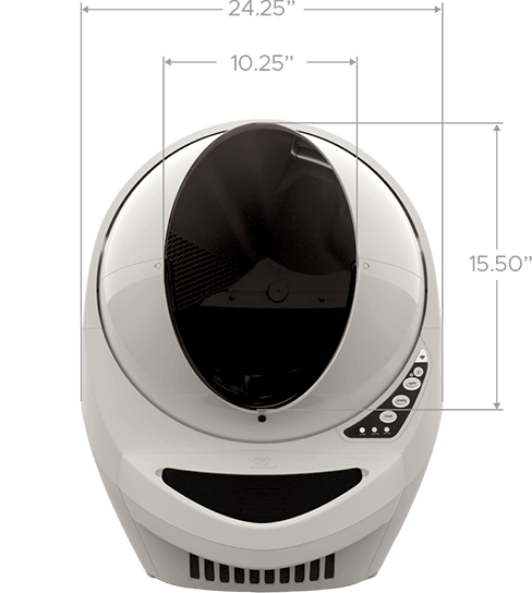 Litter-Robot front dimensions
