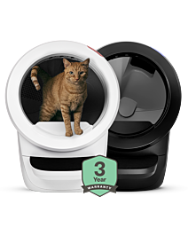 Litter-Robot 4 Double Bundle in white and black