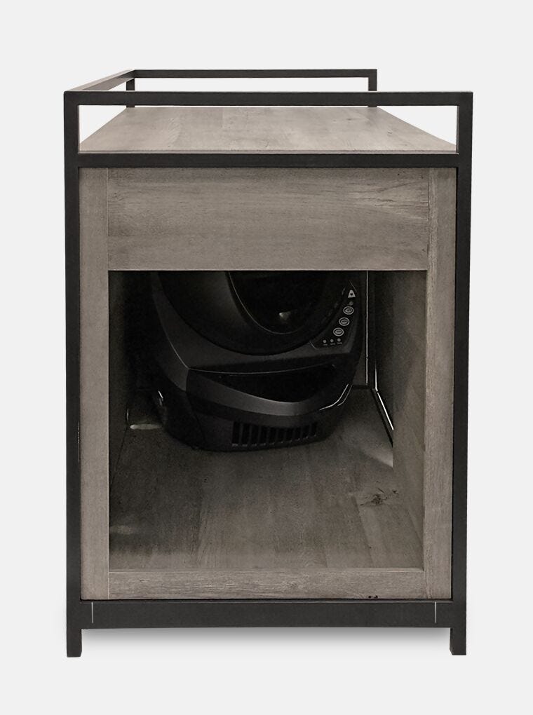 Farmhouse Credenza Hidden Litter Box Furniture LitterRobot