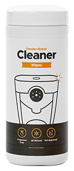 Feeder-robot cleaning wipes