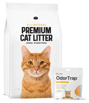 Cat litter and odortrap
