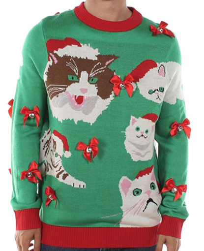 Ugly Christmas Sweater With Cats - Custom Gifts For Cat Lovers
