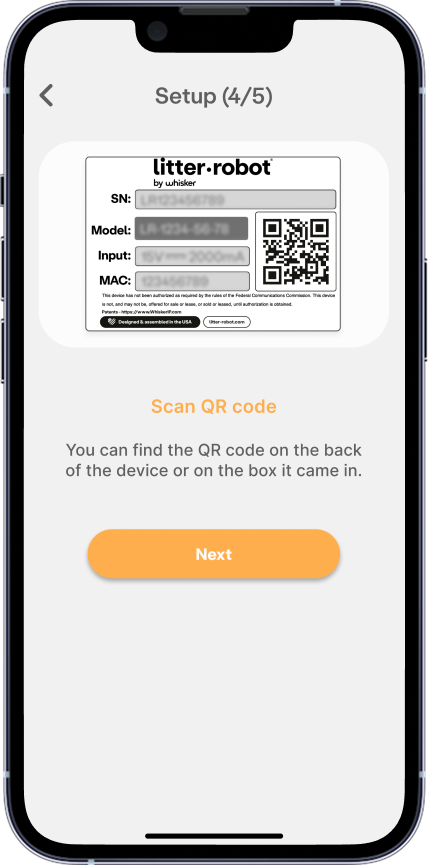 Scanning QR code