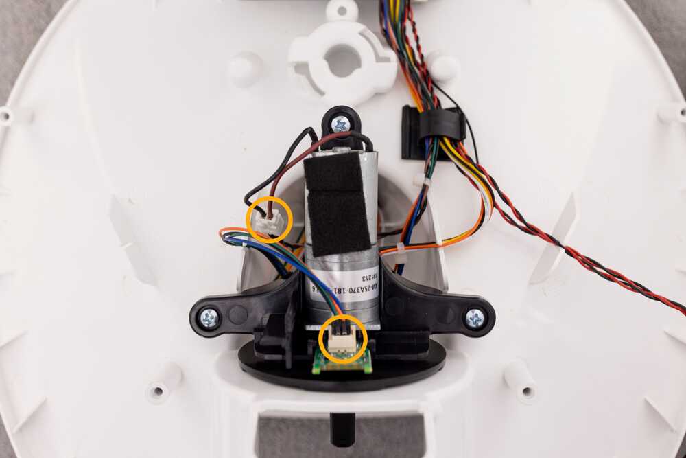 Disconnecting the motor connector and circuit board connector