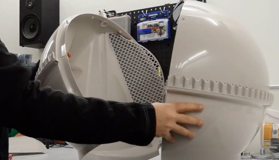 Splitting the globe halves