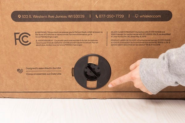 Showing clips vertically in the locked position