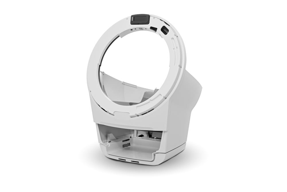 Litter-Robot 5 base with all components removed