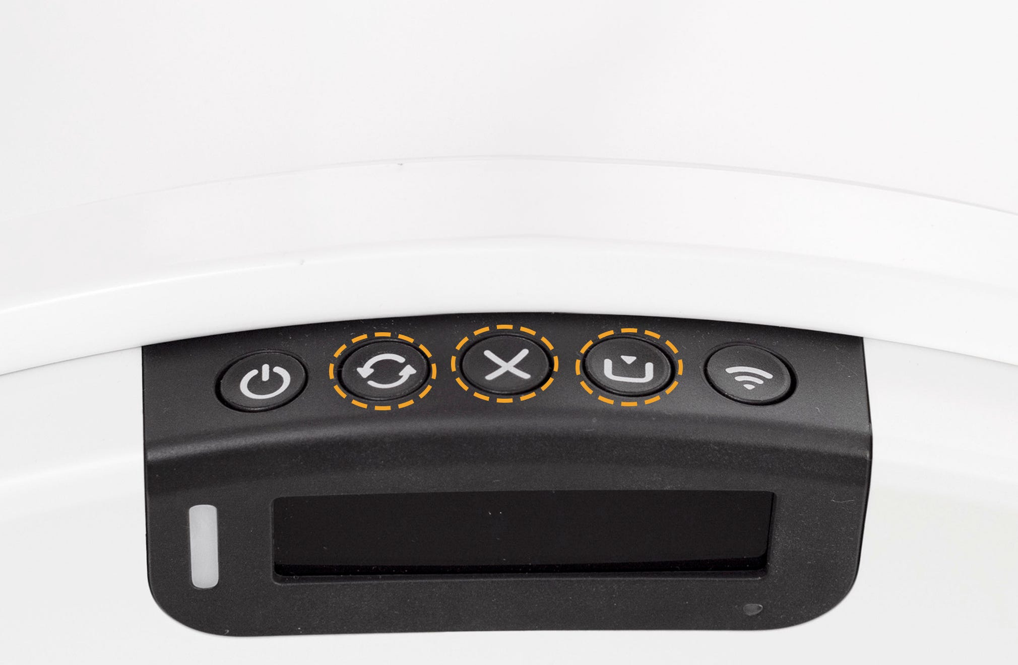 ”Pressing Cycle, Cancel, and Empty buttons