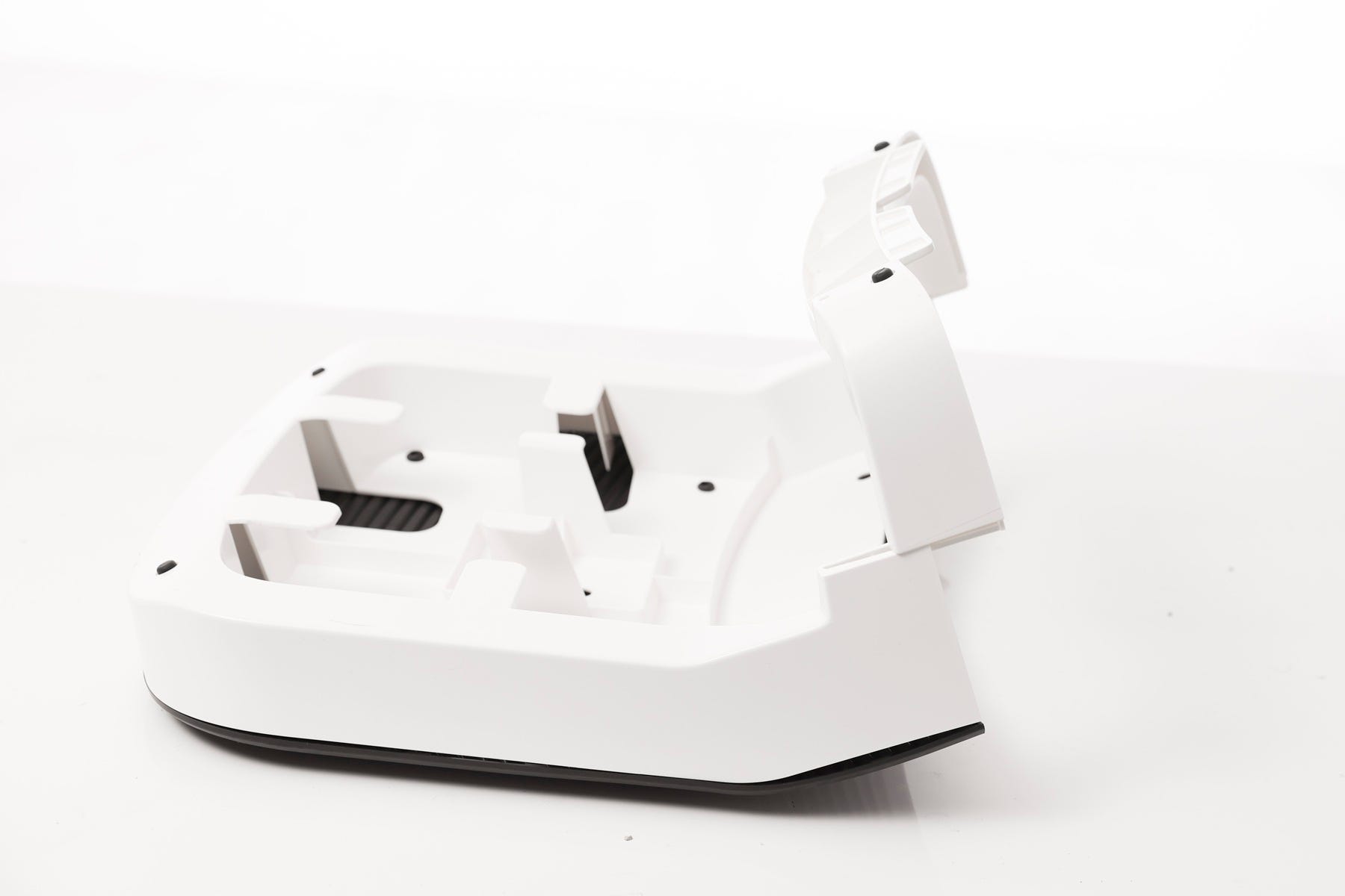 Flipping ramp over to install ramp stand in designated slots