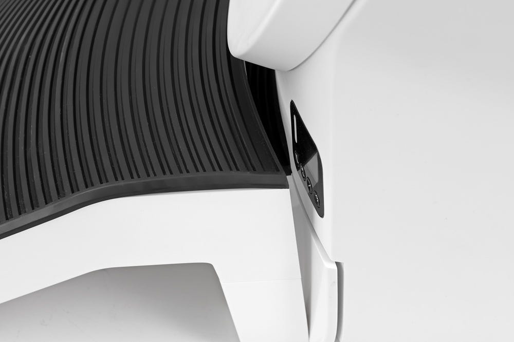 Ramp bumpers resting against Litter-Robot EVO