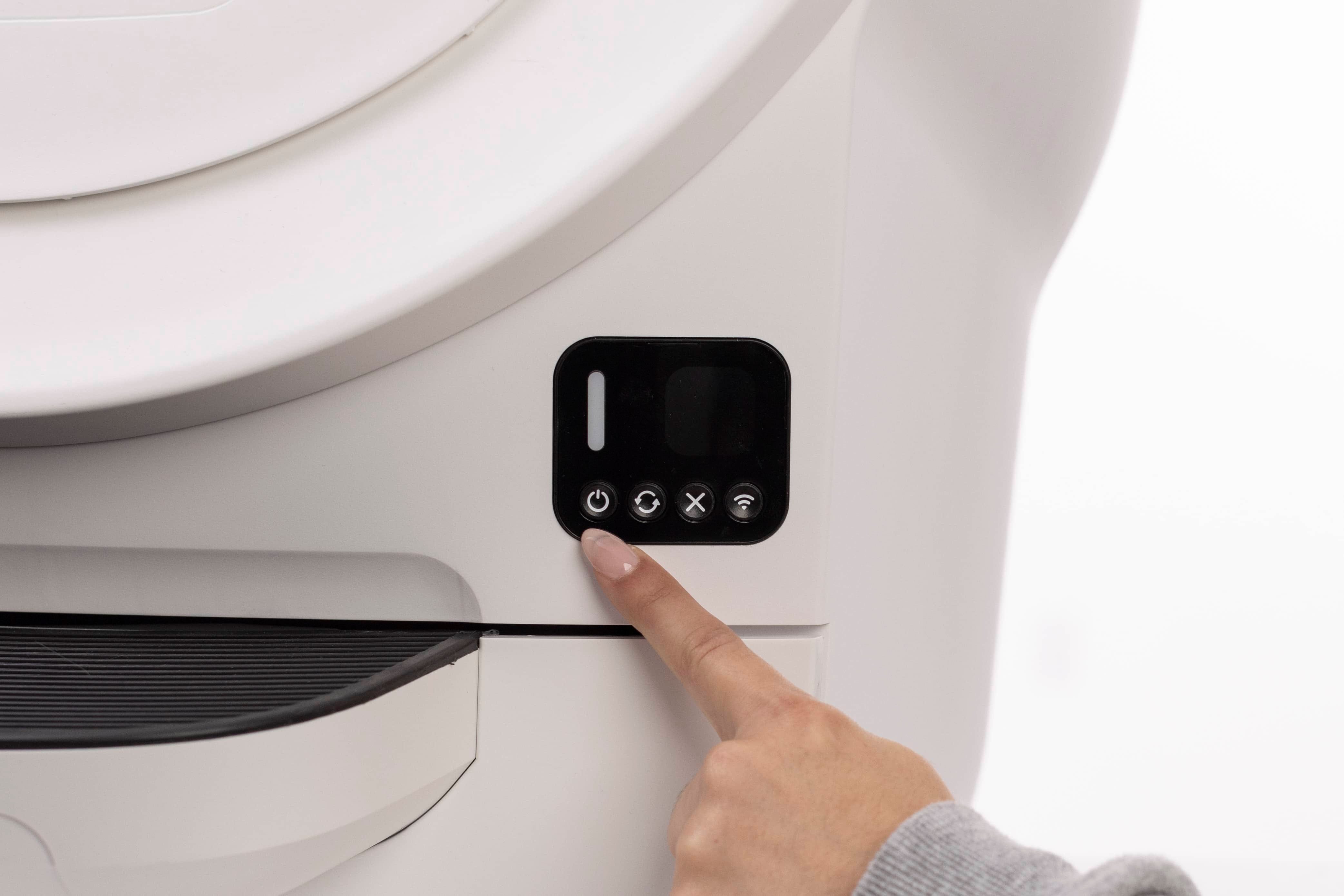 Pressing Power button