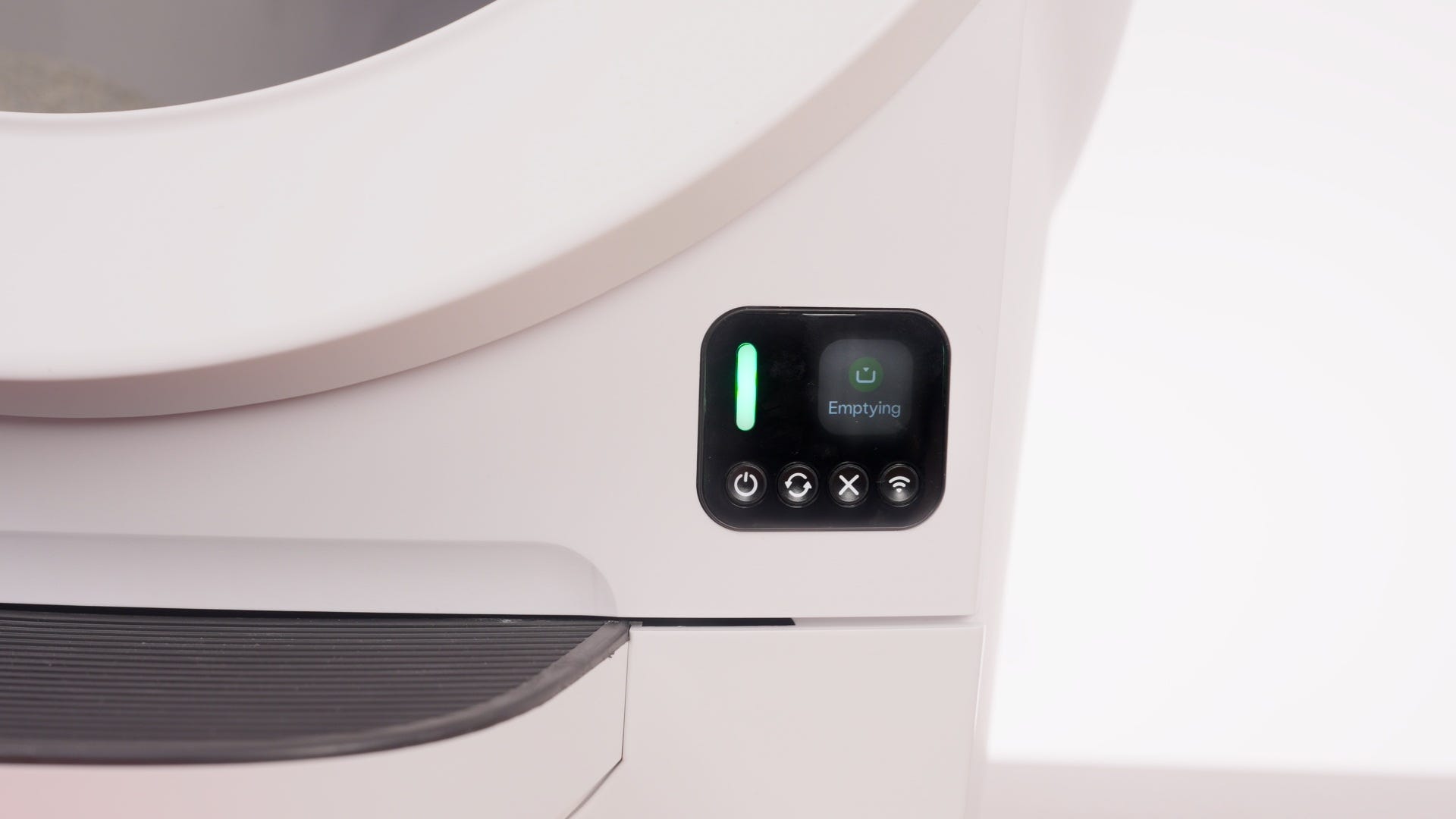 LCD screen showing Empty cycle