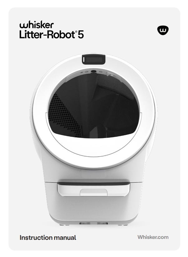 Image of Litter-Robot 5 manual cover page