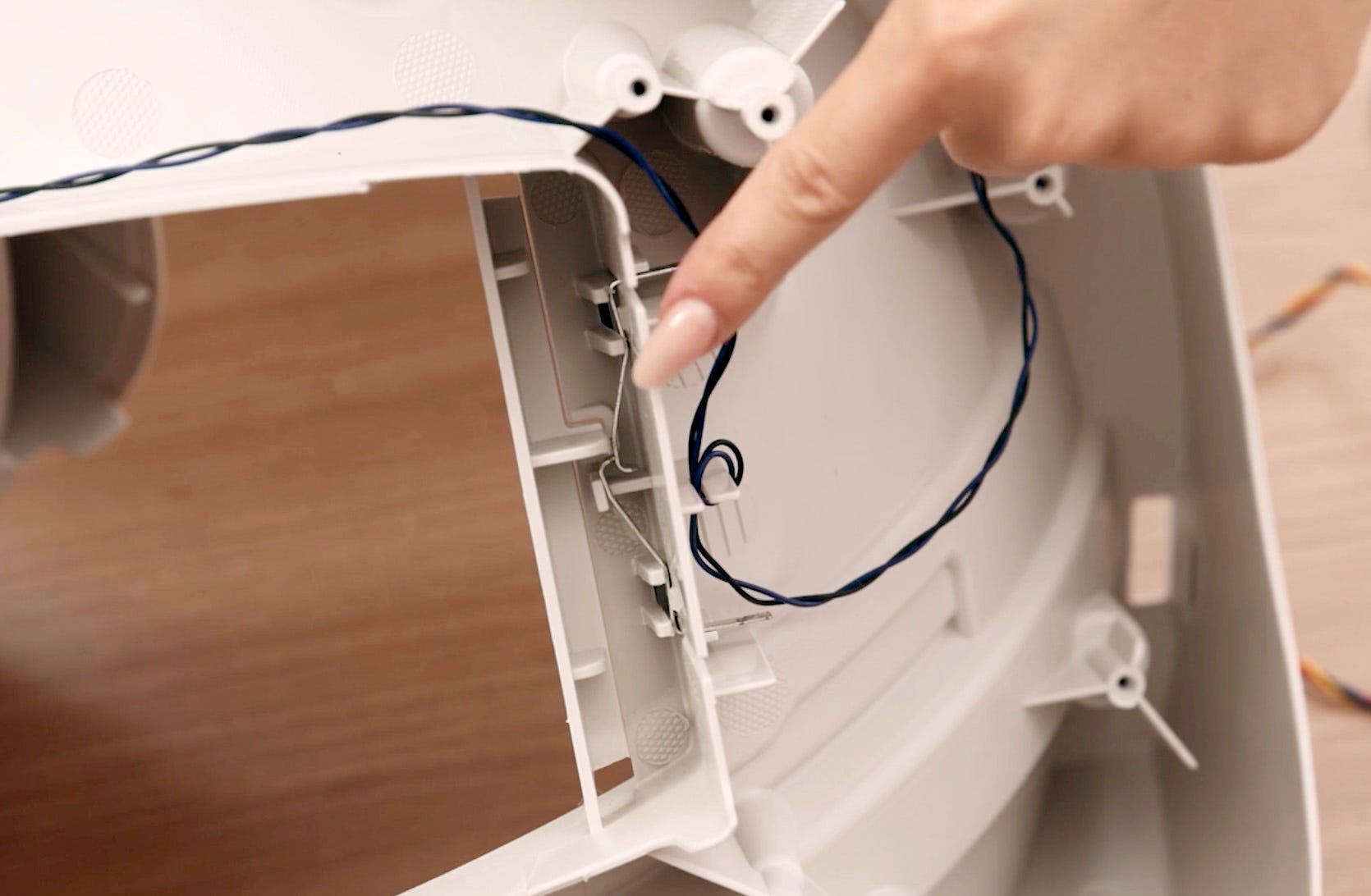 Placement of metal pinch contacts