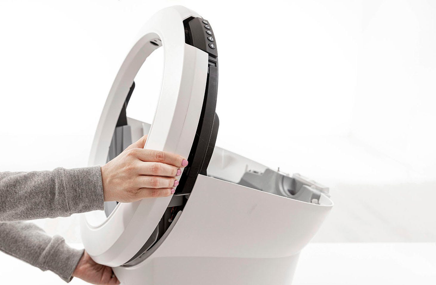 Repositioning the bezel before fastening